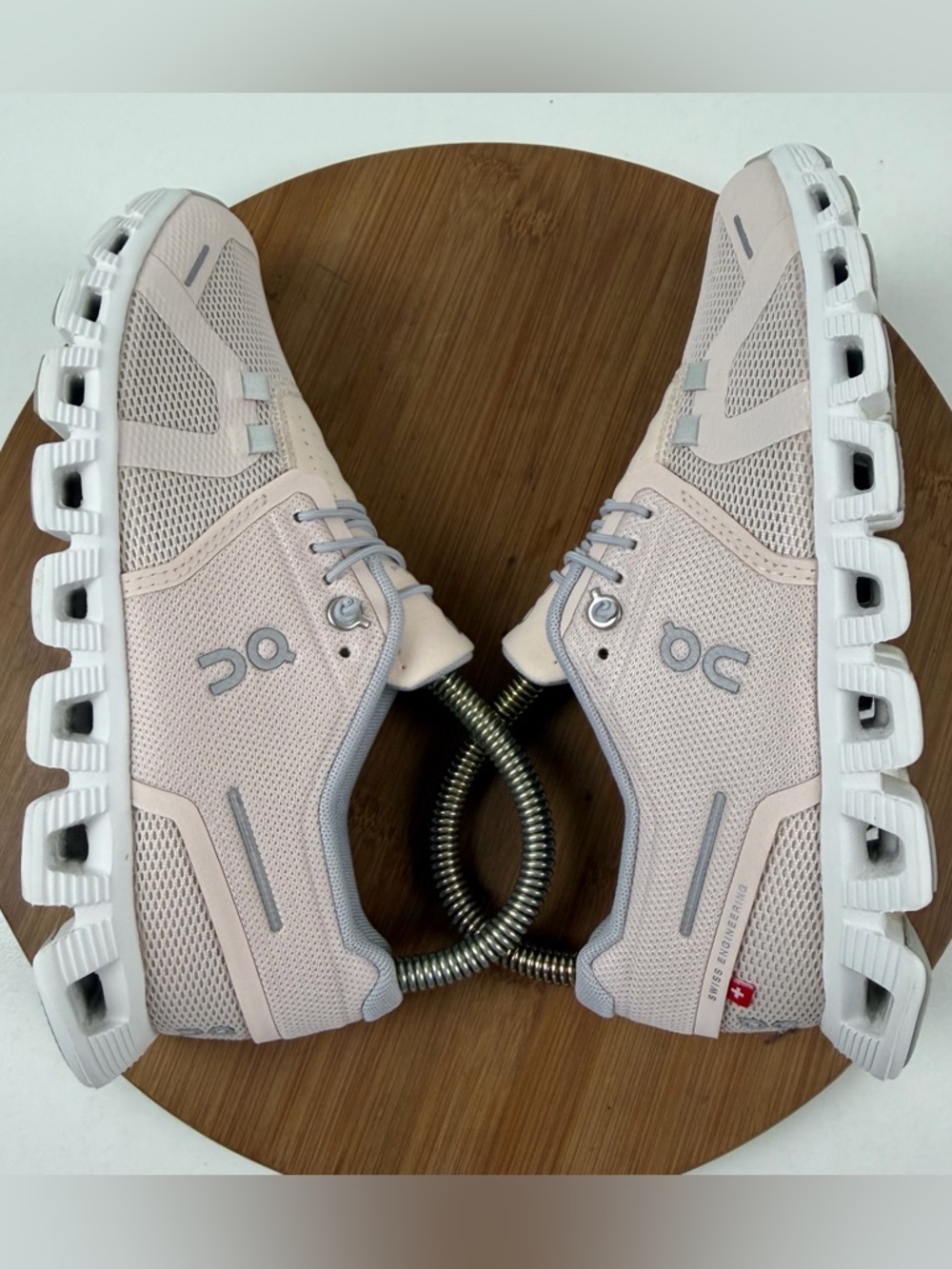 On Running Cloud 5 Women's Sneakers in Blush Pink - Picture 6 of 10